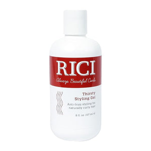 RICI 8 oz Thirsty Styling Gel for Curly Hair | Naturally Formulated to Prevent Frizz for All Types of Curly Hair | Enhances Curls | Patented Formula Made in the USA
