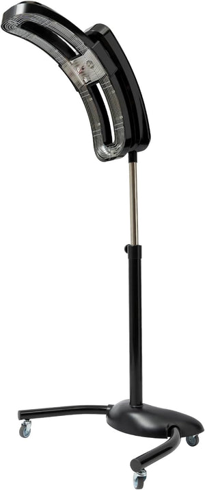 Standing Hair Dryer Vertical Hairdressing Heater Hair Salon Equipment with Wheels Adjustable Temperature Time and Angle Vertical Cold Iron Hair Dryer for Commercial Home