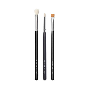 Morphe Definition Eye Makeup Brush Trio - Eyeshadow Brush Set for Blending Precision and Definition - Includes M431 M432 M433 - For Cream or Powder Eyeshadow and Eyeliner (3 Count)