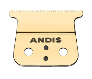 Andis 74115 GTX-EXO Cordless Hair Trimmer Shallow Tooth Replacement Blade ? Precision T-Blade for Ultra-Close Cuts Corrosion-Resistant Coating &amp Zero-Gap Capable Gold