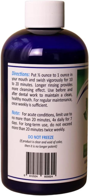 Nature's Rite Oral and Dental Therapy - Mouthwash for Fresh Breath and Healthy Gums - All Natural Oral Care Solution - Polysorbate 20 Silver Colloid Peppermint Oil - 236 ml