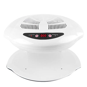 Air Nail Dryer 400W Intelligent Automatic Sensor Hot &amp Cold Air Nail Polish Drying Fan Manicure Tool for Home Salon Both Hands and Feet Use White