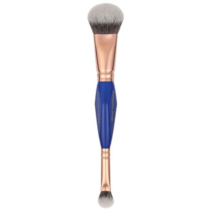Bdellium Tools Professional Makeup Brush - Golden Triangle 969 Double-ended BDHD Phase II/Phase III - With All-Vegan Synthetic Fibers For Versatile Application and Blending (Blue 1pc)