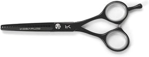 Very Sharp Kobaruto Black Cobalt 5.5 Hair Thinning Shears Scissors 30 Teeth 35% Cut Ratio