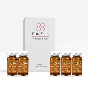 perfect eyes. Periocular and facial treatment. Prevent problems in the eye contour. Aestheticians' favorite serum. 5 vials x 10 ml / 5 vials x 0,35 fl. oz.