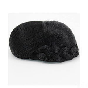 Hair Bun Pieces for Women 1 Pack Synthetic Bun Braided Ponytail Hair Extensions Women's Donut Curls Accessories for Women