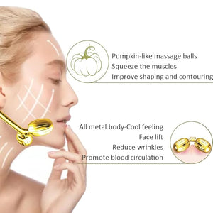 Yeamon Gua Sha Facial Tools and Face Roller Set Facial Massage Tool for Women¡¯s Skincare RoutineCooling Stainless Steel Face Sculpting Eyes Roller Guasha for Daily Use or Self-Care Gift for Women
