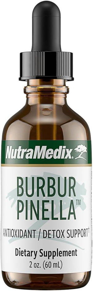 NutraMedix Burbur-Pinella Brain Health Supplements for Adults - Combat Brain Fog &amp Promote Nerve Support - Aid A Healthy Full Body Detox Cleanse - Bioavailable Liquid Format (2 oz / 60 ml)