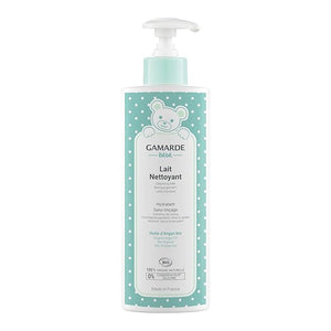 Gamarde Baby Cleansing Milk - No-Rinse Baby Bath - Soothes Redness Discomfort and Removes Impurities - Clean and Soft Skin - 13.52 oz Cleanser
