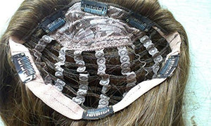 RemeeHi 3/4 Half Wig 100% Indian Remy Human Hair Silky Straight Hair Weft Cap to Choose 30" 300g #99 Dark Wine