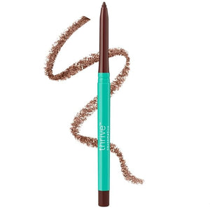 Thrive Causemetics Lip Filler Long-Wearing + Plumping Lip Liner, Shea Butter Hydrating Lip Plumper Retractable Lip Liner Pencil, Built In Sharpener, Vegan &amp; Cruelty Free, Katrece (Espresso)