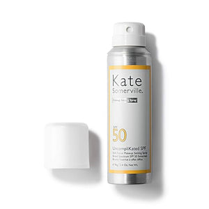 Kate Somerville UncompliKated SPF ? SPF 50 Face Sunscreen and Soft Focus Makeup Setting Spray Daily Use Sun Protection with Matte Finish 3.4 Fl Oz
