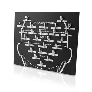 Hair Extension Tape In Placement Board Acrylic Hair Extensions Hanger Carrier Hair Display Holder Rack with Clips Clip In Wig Hairpieces