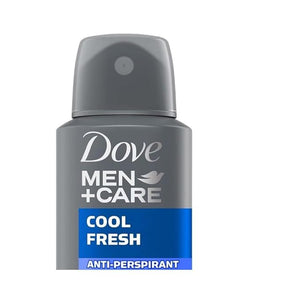 Dove Men + Care Cool Fresh Antiperspirant Deodorant Spray 48 Hour Powerful Protection 8.4 Ounce (Pack of 6)
