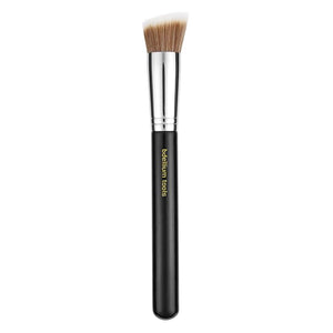 Bdellium Tools Professional Makeup Brush - Maestro Series 954 Duet Fiber Slanted Kabuki - With Soft Synthetic Fibers For Stippling Buffing Blending (Black 1pc)