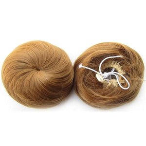 Hair Accessories 1 Pack Donut Bun with Drawstring Ponytail Hair Extensions Synthetic Curly Bun Wig Hair Slices Hair Bun for Women Hair Pieces For Women(#27)