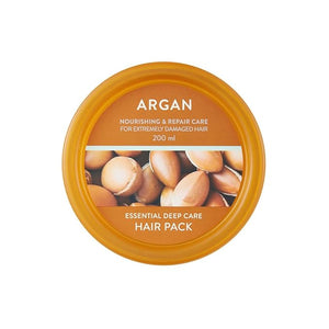 Nature Republic Argan Essential Deep Care Hair Pack 200ml for Dry, Heat Damaged, Color-Treated Hair