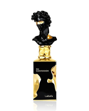 Lattafa His Confession for Men Eau de Parfum Spray 3.4 Ounce / 100 Ml