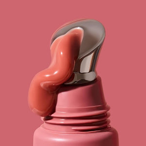 INIKA Organic Tinted Lip Serum | Ceramide + Peptide Infused, Sheer Wash of Color, Plumps, Softens, Smooths, Hydrates + Repairs. Natural &amp; Vegan (Peony)