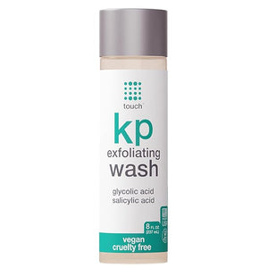 TOUCH Keratosis Pilaris Exfoliating Body Wash Cleanser - KP Body Wash with 15% Glycolic Acid Aloe Vera &amp Hyaluronic Acid - 8 Ounce