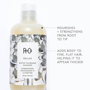 R+Co Dallas Thickening Shampoo | Biotin for Hair Growth Thickening + Strengthening | Vegan + Cruelty-Free |