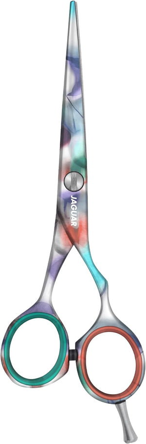 Jaguar In Heaven Watercolor Design Hairdressing Scissors Right Handed Offset Handle 5.5 Inch