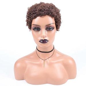 short curly afro wig Women's African fake curly hair Women's fake curly hair Curly Wigs for Black Women Fashion Short Afro Curly Wig