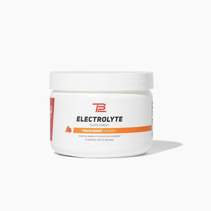 TB12 Electrolyte Powder Peach Mango ? Mineral-Rich Electrolyte Powder for Fast Hydration by Tom Brady - Natural Low Sugar Vegan Gluten-Free Easy to Mix - 30 Servings (1 Jar)