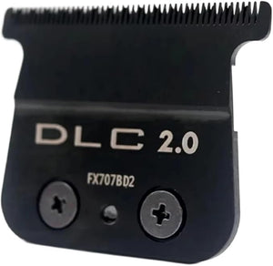 Replacement DLC BladeCompatible For BABFX707 Professional Barber Hair Clipper Trimmer Carbon Steel Cutter Head Accessories(DLC2.0 Blade)