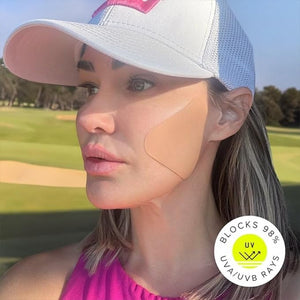 Sun Patch Hypoallergenic Sun-Screen Cheek or Hand Patches 100% Silicone UPF-50 UV Protection Reusable 1 Pack/4 Pairs Sunkiss (Nude)