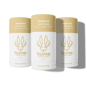 Hume Supernatural Aluminum Free Deodorant for Women &amp; Men - Safe for Sensitive Skin - Probiotic, Plant-Based, Baking Soda Free, Aloe, &amp; Cactus Flower, Anti Sweat, Stain &amp; Odor - Vanilla Da