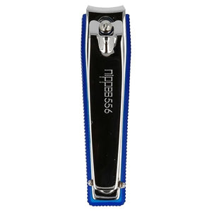 Nippes Nail Clippers | with Nail Catcher | Blue | 6 cm | Foot and Fingernail Clippers | Nail Care Clippers | Makes it Easier to shorten Firm and Hard Nails