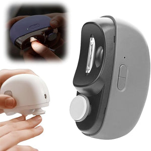 Electric Nail Clippers 2026 New 2 in 1 Electric Polishing Automatic Nail Clippers Multifunctional Nail Trimmer with 2 Adjustable Speeds for Seniors Kids Adults (Black)