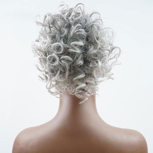 EARSHOT Hair Buns Hair Piece Ladies Fashion Wig Fluffy Curly Hair Bun Short Curly Hair Comb Ball Head Ponytail Hair Extension Synthetic Hair Bun Hair Accessories For Girls (Color : 08)