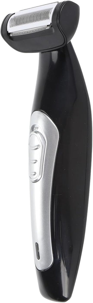 Men Back Trimmer, Body Hair Groomer for Men with Removable Curved Handle Wet Dry Use Extreme Reach for Back Chest Face