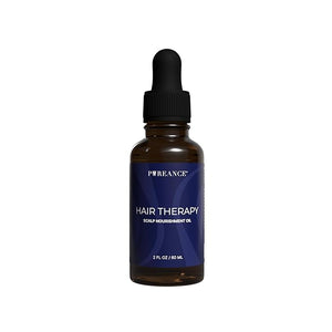 PUREANCE Hair Therapy - Hair Growth Oil for Dry &amp Frizzy Hair - Scalp Serum for Women &amp Men - With Aloe Vera Gel Castor Argan Black Seed Rosemary &amp Peppermint Essential Oils &amp More