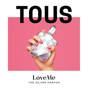 TOUS LoveMe the Silver Parfum for Women Long-Lasting Floral Fragrance Elegant Scent with Notes of Rose Jasmine and Musk. Long-Lasting Scent for Everyday Wear 3 Fl Oz