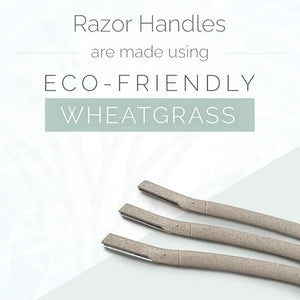 Wildpier Beauty Dermaplaning Tool Razors, Facial Hair Removal for Women, Plant Based Hair Trimmer Shaver for Face, Eyebrows, Chin, Jawline, Underarms, Bikini