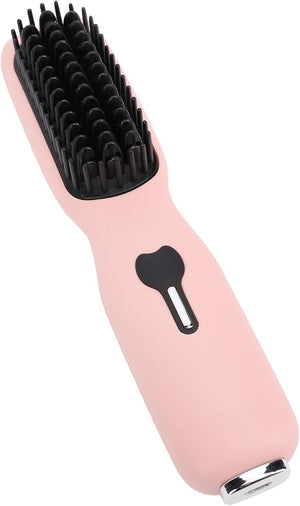 Cordless Hair Straightener Comb 11 Temperature Adjustment Fast Heating Antiscald Portable Straightening Brush for Different Hair Types