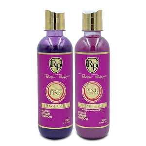 Robson Peluquero Pink Toning Kit | Hair Toner Gloss + Shampoo | Creates Champagne &amp Neutral Blonde for Brassy Bleached &amp Highlighted Hair Hydrates &amp Restores ? 2x10.1 Fl Oz