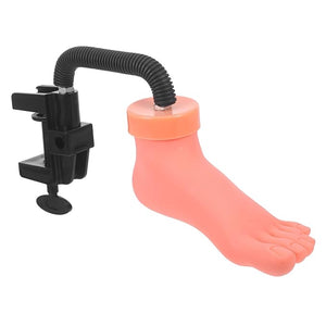 Mikinona Elasticity Foot Model for Manicure Foot Nail Practice Nail Art Training Tool Realistic Pedicure Mannequin