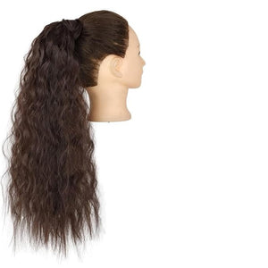 Hair Chignon Set Of 1 Synthetic Messy Bun Curly Wavy Wig Wraparound Ponytail Extensions Bun Hair Accessories for Women Hair Pieces For Women(Q19-4)