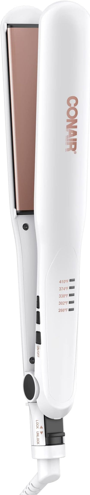 Conair Double Ceramic Flat Iron 1 1/4-inch Hair Straightener