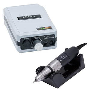 [Upower] G3 Professional Nail Drill Machine 20000 RPM Electric File for Nails Rechargeable Portable Nail Machine Low Noise &amp Low Vibration (Made in Japan) Produced by URAWA Corp. [White]