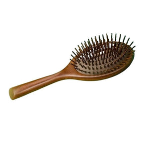 Wood Retro Hair Brushes Women Massage Hairbrush Scalp Massagers Hair Combs Air Cushion Hair Combs 9.4Inch(A)