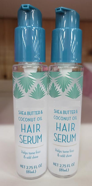 Trader Joe Shea Butter &amp Coconut Oil Hair Serum 2.75fl oz 81ml (Two Bottles)