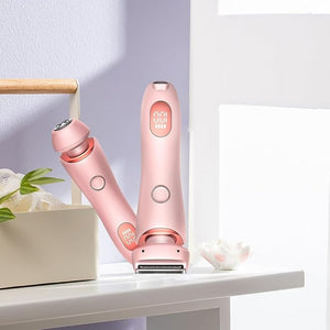 Wet &amp; Dry BeautyGlide Pro Bikini Trimmer for Women, 2024 New SilkGlide Pro, Pubic Hair Trimmer 3 in 1 Electric Shaver Razors for Women (Blue)