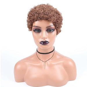 short curly afro wig Women's African fake curly hair Women's fake curly hair Curly Wigs for Black Women Fashion Short Afro Curly Wig