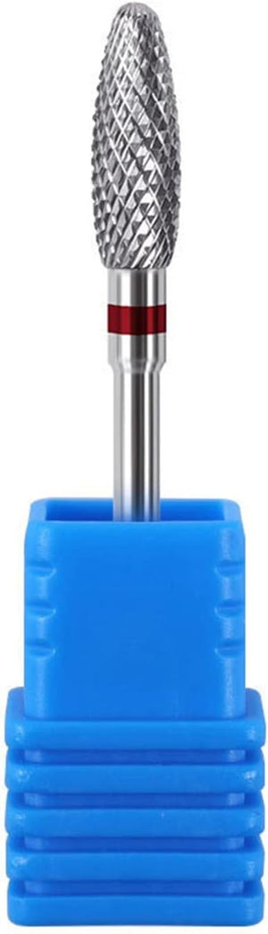 RHAIYAN 67 Styles Carbide Nail Drill Bits Rotate Electric Ceramic Milling Cutter for Manicure Gel Polish Remover Nail Files Pedicure Specific (Color : 4WRed)