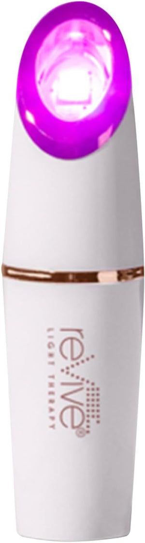 reVive Light Therapy Lux Collection Spot Acne Device, Portable Red &amp; Blue Light LED Therapy Products for Blemish-Prone Skin, Rechargeable, On-The-Go Face Tools for Skincare